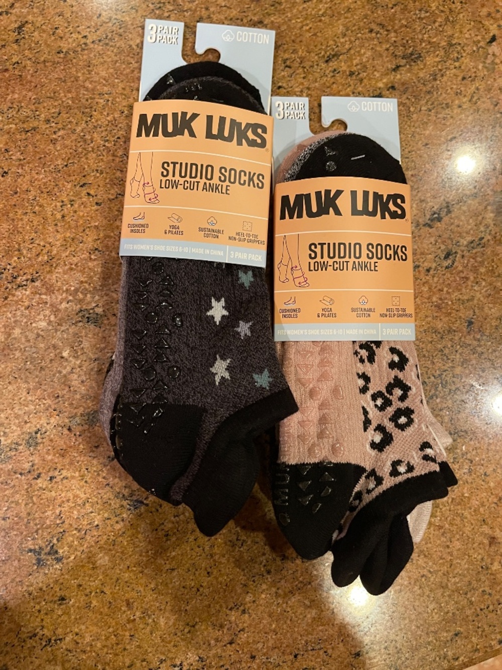 NWT!  Muk luks Strappy Ballerina Studio Socks Low-Cut Ankle 6 Pair Size: 6-10